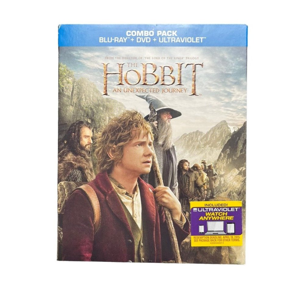 The Hobbit: An Unexpected Journey Combo Pack Blu-Ray + DVD + UV 3 Disc‎ Set